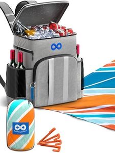 Everlasting Comfort Backpack Cooler & Large Beach Blanket Bundle - Upgrade Your Outdoor Adventures w/Our Cooler Bag & Waterproof, Sandproof Beach Mat