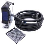 Taiss/Indoor Wall Mounted Photoelectric Beam Sensor 12-240VDC 24-240VAC Retroreflective photoelectric Sensor Switch Proximity Switch Induction Distance 5M BEN5M