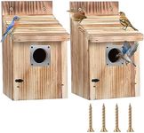 Dreyoo 2 Pack Cedar Bluebird Box Ho