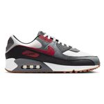 Nike Mens Air Max Running Shoes 90-White/Team Red-Cool Grey-Black-Fb9658-100-8Uk