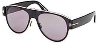 Tom Ford LYLE - 02 FT 1074 Shiny Black/Smoke 58/18/145 unisex Sunglasses