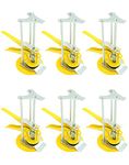 QWORK Tile Locator, Tile Leveling System, 6 Pack Wall Tile Height Regulator Locator, Adjustable Height 1-10cm, Labor Saving Arm, Heighter Leveler lift, for Building Walls Floor Doors and Cabinet