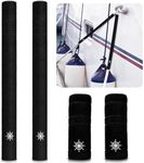 Dock Line Chafe Guard (1.5"x6") – Marine-Grade Rope Protection Sleeve for Mooring, Docking, Boat & Yacht | UV & Saltwater Resistant | Easy Snap-On Design (4 Pack)