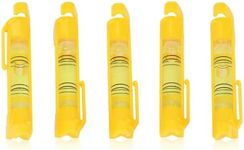 5Pcs String Line Level, Builders Line Spirit Level with Leveling Bubble Hooks, Hanging Line Post Leveler for Brick Blocks Bricklaying Plumbing Guttering and Tiling