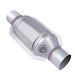 Osakesukar 3" Universal Catalytic Converter 3 Inch Inlet/Outlet High Flow Catalytic Converter with Heat Shield and O2 Port (3")