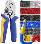 haisstronica Ferrule Crimping Tool Kit Wire Ferrules Crimper with 1200PCS Ferrule AWG 23-7 Wire End Ferrule Terminals