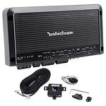 Rockford Fosgate R600X5 Prime Series 5-channel car amplifier -( 50 watts RMS x 4 at 4 ohms ) + 300 watts RMS x 1 at 2 ohms Amplifier + Completed Amp Kit + RCA's