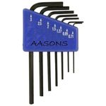 AASONS 7pcs/set 0.71mm - 3mm Mini Hex Key Set Hexagon Micro Allen Wrench Tool 7 Sizes (0.71mm, 0.89mm, 1.27mm, 1.5mm, 2mm, 2.5mm, 3mm)