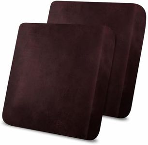 molasofa Leather Look Couch Cushion Covers, Stretch Sofa Cushion Covers for Sectional Armchair Loveseat Protector,Replacement Seat Cushion Slipcovers, Machine Washable (2 Cushion Loveseat, Red)