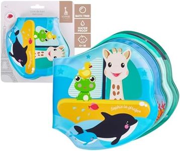 Sophie la Jirafa – Libro de baño Sophie la Jirafa – Divertido y Colorido – 8 páginas – 3 Universos Acuáticos Diferentes ��– para niños a Partir de 4 Meses