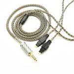 Tiandirenhe Upgrade Cable with 4.4MM Balanced Plug for Sennheiser Headphones HD650 HD600 HD580 HD535 HD545 HD565 HD265, 7N OFC 16 Core Light Weight Earphone Cable (3 Meter, 4.4MM Balanced)