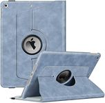 Fintie Rotating Case for iPad 9th Generation (2021) / 8th Generation (2020) / 7th Gen (2019) 10.2 Inch - 360 Degree Rotating Stand Cover with Pencil Holder, Auto Wake Sleep, Vintage Blue