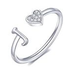 FUNEIA Heart Ring with Letters Wome