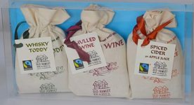 Mulling Spices Gift Set: 3 Cotton Bags With 4 Sachets Each For Mulled Wine, Spiced Cider and Whisky Toddy