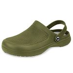 Lakeland Active Men's Wigton Clogs - Moss Green - 10 UK