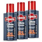 Alpecin Caffeine Shampoo C1 250 ml (Pack of 3) | Against Thinning Hair | Shampoo for Stronger and Thicker Hair | Natural Hair Growth Shampoo for Men | Hair Care for Men Made in Germany