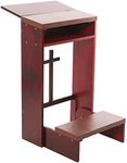 Fanwer Prayer Kneeler for Home Prayer Bench Stool Folding Church Table with Shelf and Kneeling Cushions Kneeling Shelf Prayer Bench for Kneeling at Home