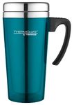 ThermoCafé by Thermos Zest Travel Mug, Lagoon, 420ml, 1 Count (Pack of 1)