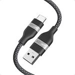 Anker Car Carplay Cable for iPhone 15 16 16 Pro Max Plus Cable, USB to USB C Cable, Upcycled Braided USB A to USB C Car Charger Cord for iPhone 16/15 Series, Samsung Note20 and More (USB 2.0, 3FT)