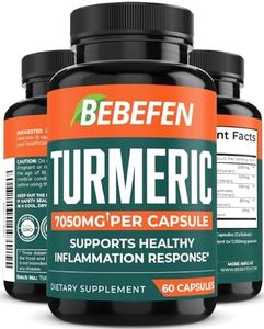 Turmeric Curcumin with Apple Cider Vinegar, Ginger 7050mg - Natural Joint & Healthy Inflammatory Support with 95% Curcuminoids for Max Potency & Absorption - 2 Months Supply