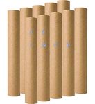 Cardboard Mailing Tubes Without Caps by AirKart (Brown) - Paper Tubes Mailers Without Caps for DIY crafts, Storing & shipping maps, documents and work of art (Length: 12 Inches (30.48 CM), Pack of 10)