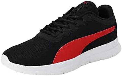 Puma Mens Maximal Comfort Black-High Risk Red Walking Shoe - 8 UK (37902701)