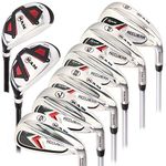 Ram Golf Accubar Mens Clubs 1 Inch Longer Iron Set 6-7-8-9-PW with Hybrids 24° and 27°