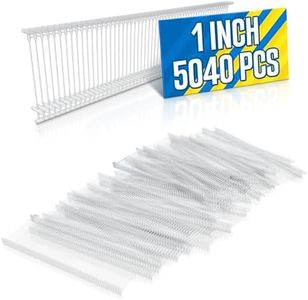 5000 PCS（1 inch，Clear）Standard Tagging Gun Fasteners，Tag Barbs Attachments，Tag Refill Regular Barbs Fastener - Suitable for Standard Tag Guns Pack