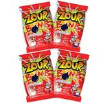 Zour Bomb Cola Candy-Pack Of 4 (110 Gram Each), Sour Candy In Cola Flavor Combo Pack, Product Of Thailand|Share With Friends & Family