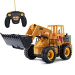 Top Race 5-Channel RC Front Loader Tractor - 14" Electric Construction Truck with Lights & Sounds - Perfect Digger Toy for Boys and Girls Ages 3+