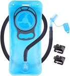 2L Hydration Bladder 2 Liter 70oz Water Bladder Reservoir Leak Proof Water Storage Bladder Bag with Insulated Tube, Hydration Pack Bladder Replacement for Backpacks Hiking Camping Running Biking