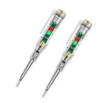 SATYWALI LED Light Screwdriver Tester Pen Multifunction Dual LED AC-DC High-Brightness Intelligent Voltage Tester, Ideal for Electric Power Testing (2)