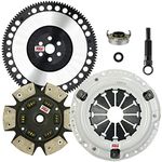 ClutchMaxPRO Performance Stage 3 Clutch Kit with Chromoly Flywheel Compatible with 1992-2000 Civic 1.5L 1.6L 2001-2005 Civic 1.7L 1993-1995 Civic Del Sol D15 D16 D17 (CP08022HDCLSF-ST3)