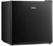 Midea WHS-65LB1 Compact Refrigerator, 1.6 Cubic Feet Single Door Fridge, Mini Fridge for Office/Bedroom/Dorm/Living Room/Garage with Adjustable Legs, Black