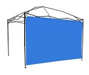 Ozark Trail Sun Wall / Shade Wall / Sidewall for 10 x 10' Straight Leg Gazebo / Canopy / Tent, Blue (Sun Wall Accessory Only. Gazebo Not Included.)