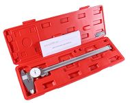 Accusize Industrial Tools 12'' x 0.001'' Stainless Steel Precision Dial Caliper in Fitted Box, P920-S212