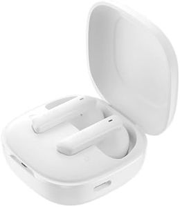 Active Noise Cancelling Wireless Earbuds, QCY HT05 MeloBuds 40dB ANC Bluetooth 5.2 Headphones with 3 Noise Canceling Levels and Anti-Wind Mode, 30H Playtime Headset