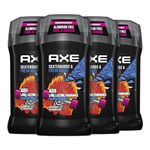 AXE Deodorant Stick for Long Lasting Odour Protection Skate Board & Fresh Roses Men's Deodorant 48 hours Fresh formulated without Aluminum 85 g 4 count