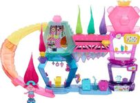 Mattel DreamWorks Trolls Band Together Toys, Mount Rageous Playset with Queen Poppy Small Doll & 25+ Accessories, 4 Hair Pops