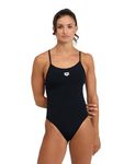 Arena Women's Lace Back MaxLife One Piece Swimsuit Black/White