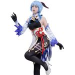 Nspstt Ganyu Cosplay Genshin Impact Game Cosplay Ganyu Costume Women Outfit S - Silk, White