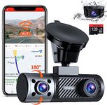 NexiGo 3 Channel Dash Cam with Rotatable Interior/Front Camera, Sony_Sensors, Front and Rear with Cabin, 2K-1440P+1080P+1080P, Super Night Vision, 24hr Parking Mode, GPS, WiFi, G-Sensor