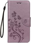 iPhone XR Case, Smart Wallet Case Magnetic Closure flip Flap Credit Card Pockets Cards Slot Holder Phone Cases for iPhone XR (Light Purple, iPhone XR)