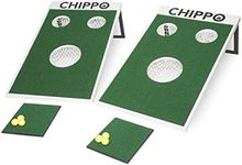 Chippo Golf Game & Cornhole Set Combo - Complete with Chippo Target Boards, Chipping Mats and Practice Golf Balls - 2-in-1 Outdoor Games & Activities for Backyard, Beach or Lawn