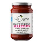 Mr Organic - Arrabbiata Healthier Choice Pasta Sauce (Pack of 6) - Organic & Gluten-Free - Sun-Ripened Italian Tomatoes, Red Peppers & Chilli - Vegan & Non-GMO - No Added Sugar - Bold & Spicy Flavour