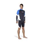 Mares Rash Guard Trilastic Short Sleeve Wetsuit - Blue, Size Medium