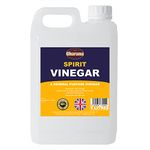 Gharana Swaad Ka Khazaana Spirit White Vinegar (5% Acidic) Perfect for Cleaning, Weed Killing, Pickling, Marinating & Cooking - Distilled Produced In The UK 100% VALUE PACK, 5L (Pack of 1)