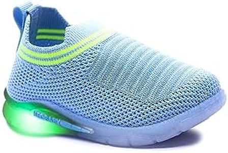 NEOBABY First Walking LED Light Shoes for Kids 6 Months to 2.5 Years Boys & Girls SKY