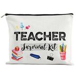 Charmoly Teacher Appreciation Gifts Music Teacher Gifts Teacher Survival kit Teacher Supplies for Classroom Best Teacher Gift Small Gift Bags Makeup Bag Teacher Bag for Women