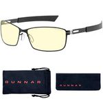 Gunnar Optiks VAY-00101 Vayper Full Rim Advanced Video Gaming Glasses with Headset Compatibility and Amber Lens Tint, Onyx Frame Finish